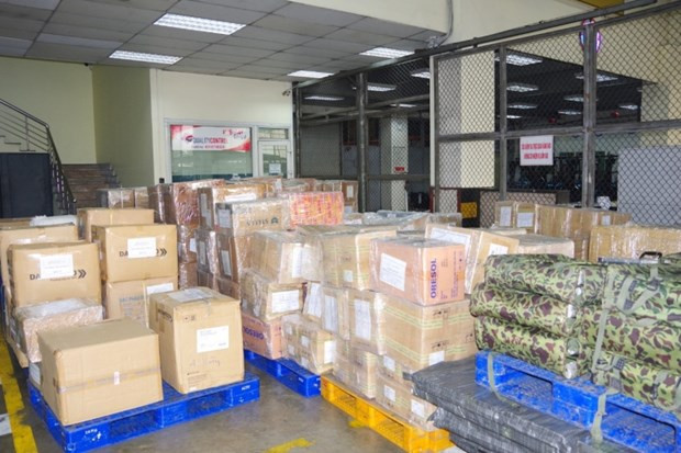 Materiales logísticos para transportar a Turquía (Fuente: brigada de transporte 971)