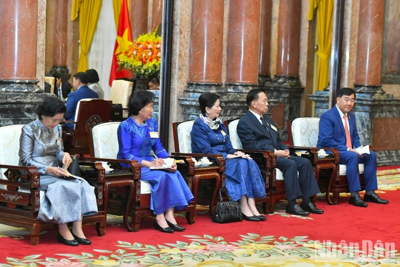 La delegación camboyana.