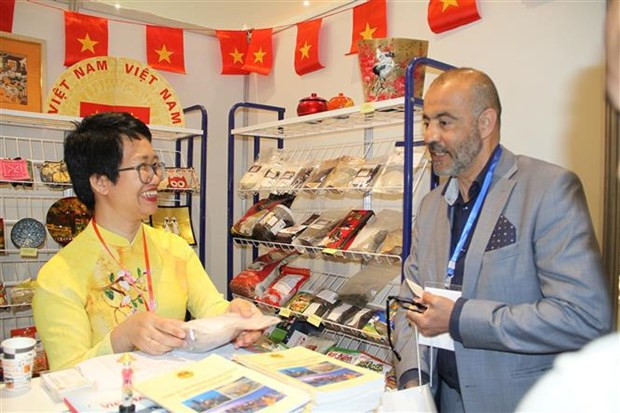 En el stand de Vietnam (Fuente: VNA)