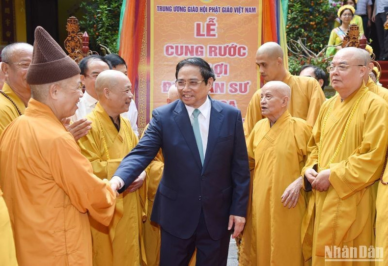 Pham Minh Chinh y la Sangha Budista de Vietnam (SBV). Pham Minh Chinh y la Sangha Budista de Vietnam (SBV).