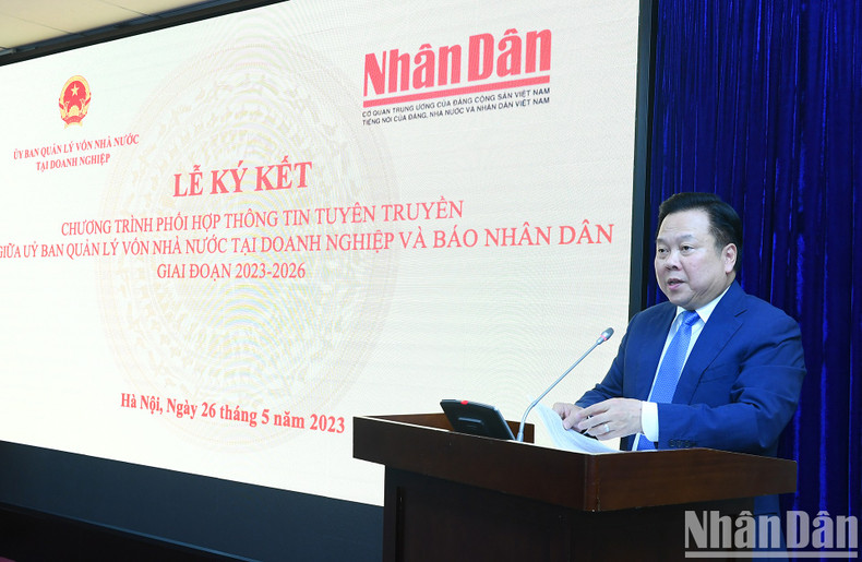 El presidente del Comité de Gestión de Participación Estatal en Empresas, Nguyen Hoang Anh.