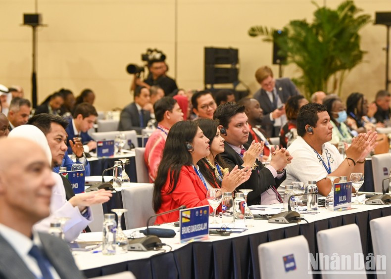 Los delegados en el evento. Los delegados en el evento.