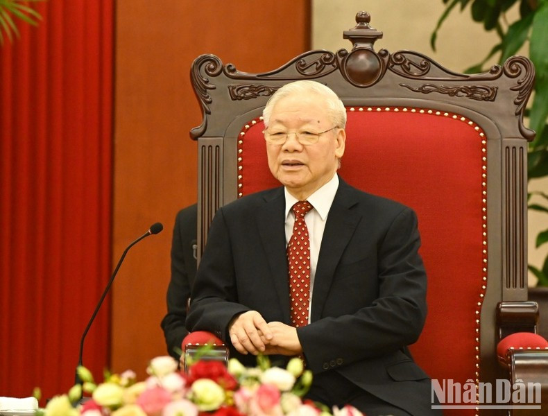 El máximo dirigente partidista de Vietnam, Nguyen Phu Trong.