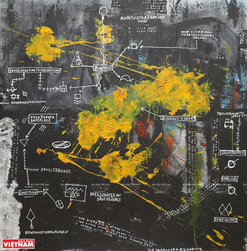 Una de las obras de David Evans (Fuente: VNA)