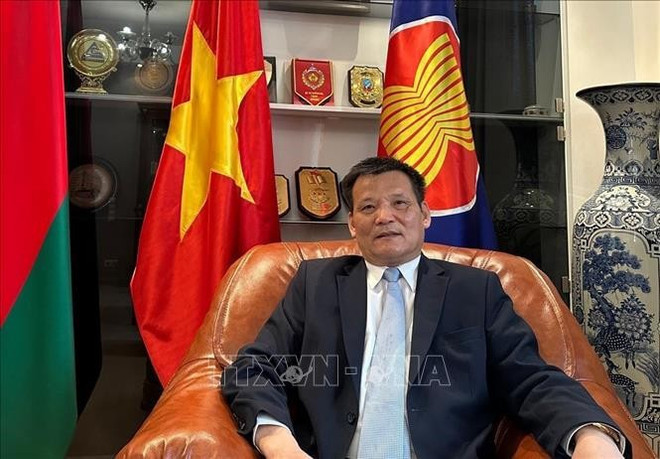 El embajador de Hanói en Minsk, Nguyen Van Ngu. (Fuente: VNA) El embajador de Hanói en Minsk, Nguyen Van Ngu. (Fuente: VNA)