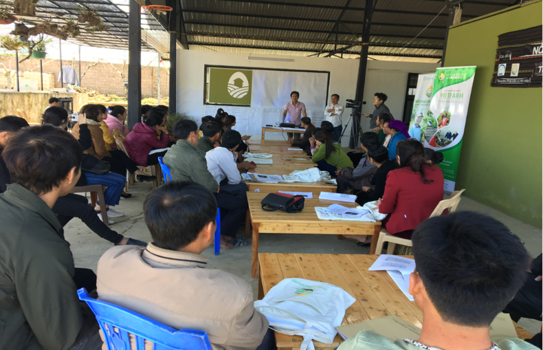 Un curso de capacitación en agricultura orgánica para agricultores locales, organizado por Amifarm. (Fuente: Amifarm)