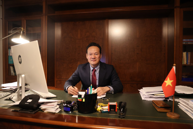 El embajador Phan Mai Dung, representante permanente de Vietnam ante la ONU, la Organización Mundial del Comercio y otros organismos internacionales en Ginebra. (Fuente: VNA)