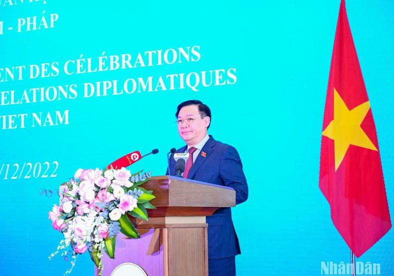 El presidente legislativo vietnamita interviene en el evento. El presidente legislativo vietnamita interviene en el evento.