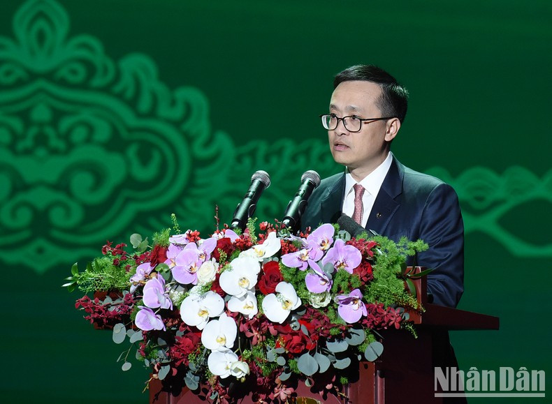 El presidente de Vietcombank, Pham Quang Dung, en el evento.
