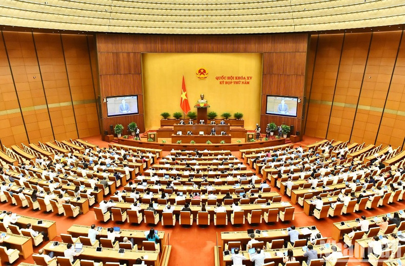 [Foto] Comenzan sesiones de interpelaciones de la Asamblea Nacional de Vietnam ảnh 7