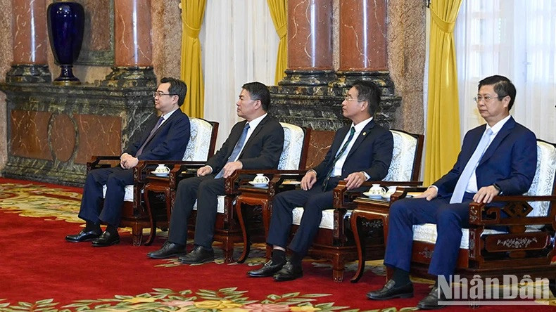 La delegación vietnamita en el evento. La delegación vietnamita en el evento.