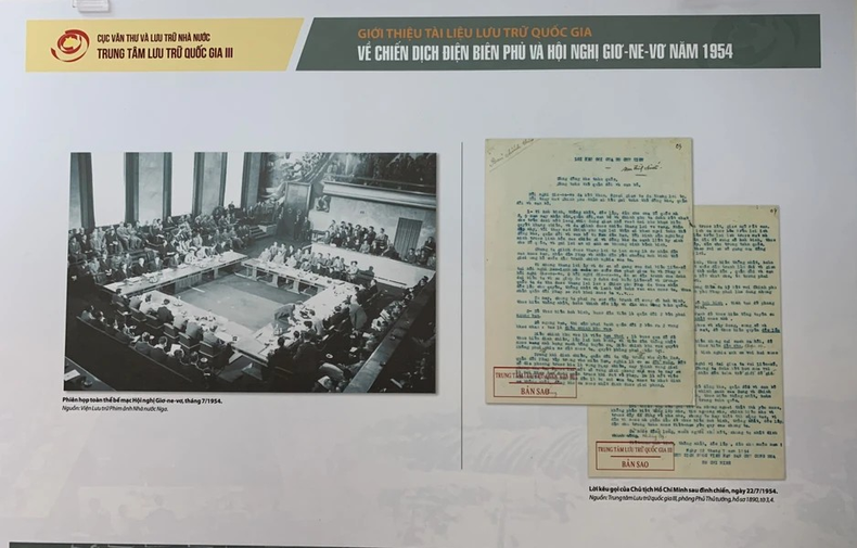 El Centro Nacional de Archivos III coordinará con las unidades pertinentes para organizar exhibiciones y publicar libros relacionados con la Campaña Dien Bien Phu y la Conferencia de Ginebra.