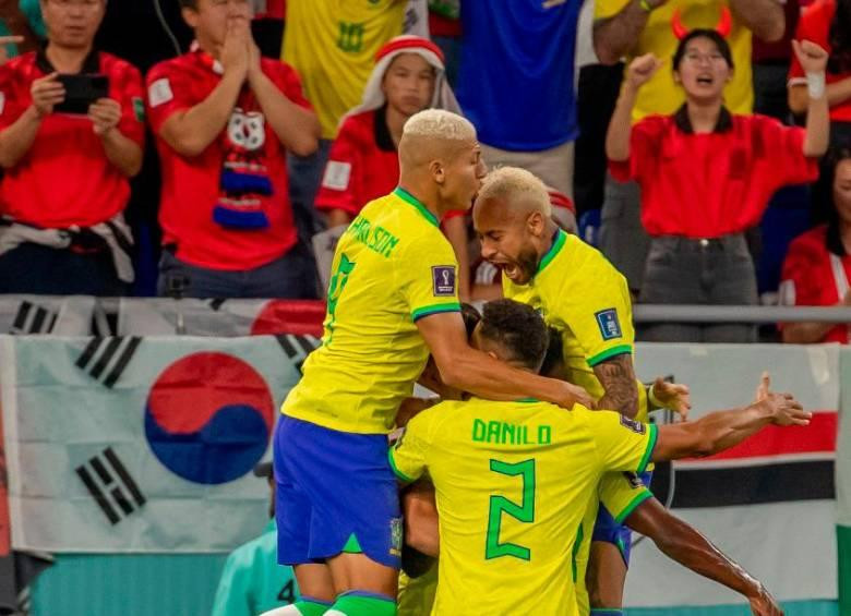 Brasil venció a Corea del Sur. (Fotografía: elcolombiano.com)