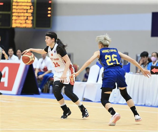 Vietnam venció a su rival de Tailandia en baloncesto 5x5. (Fotografía: VNA)