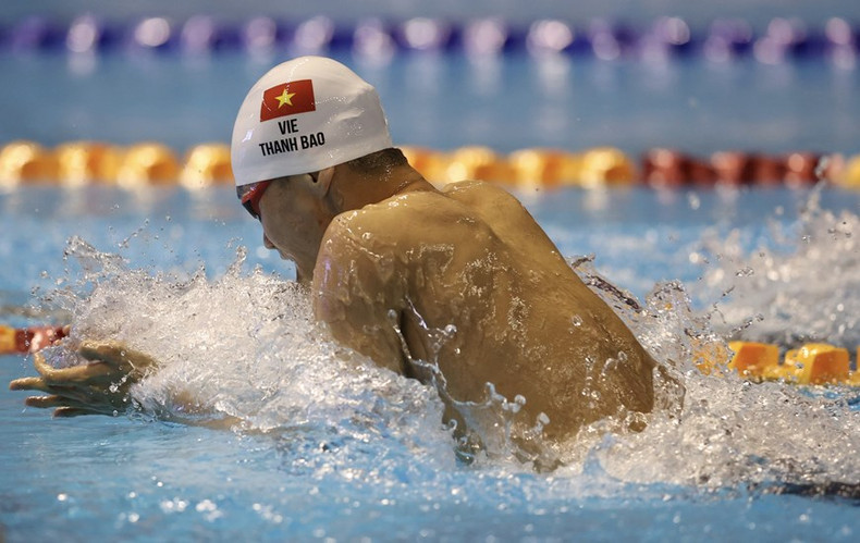 Phan Thanh Bao conquistó una medalla dorada en la natación de estilo braza de 200 metros masculinos.