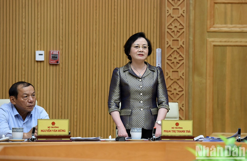 La ministra del Interior Pham Thi Thanh Tra en el evento.