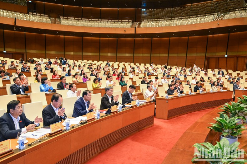 Los delegados en el evento.