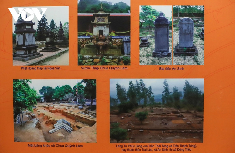 Imágenes de los seis complejos de reliquias nacionales especiales y los 32 monumentos componentes, de los cuales los más famosos son el sistema de pagodas en Yen Tu, el sitio de reliquias de la Dinastía Tran y los monumentos en Bac Giang y en Hai Duong. Imágenes de los seis complejos de reliquias nacionales especiales y los 32 monumentos componentes, de los cuales los más famosos son el sistema de pagodas en Yen Tu, el sitio de reliquias de la Dinastía Tran y los monumentos en Bac Giang y en Hai Duong.