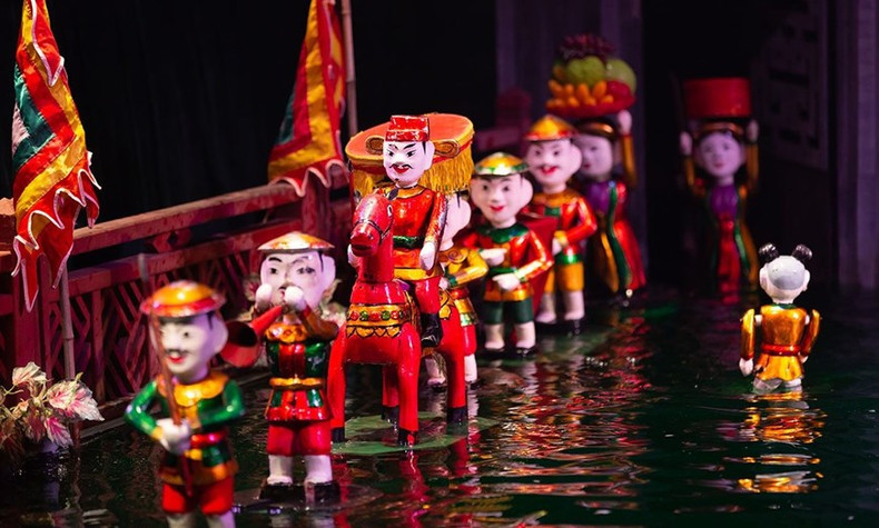 El arte tradicional de marionetas acuáticas. El arte tradicional de marionetas acuáticas.