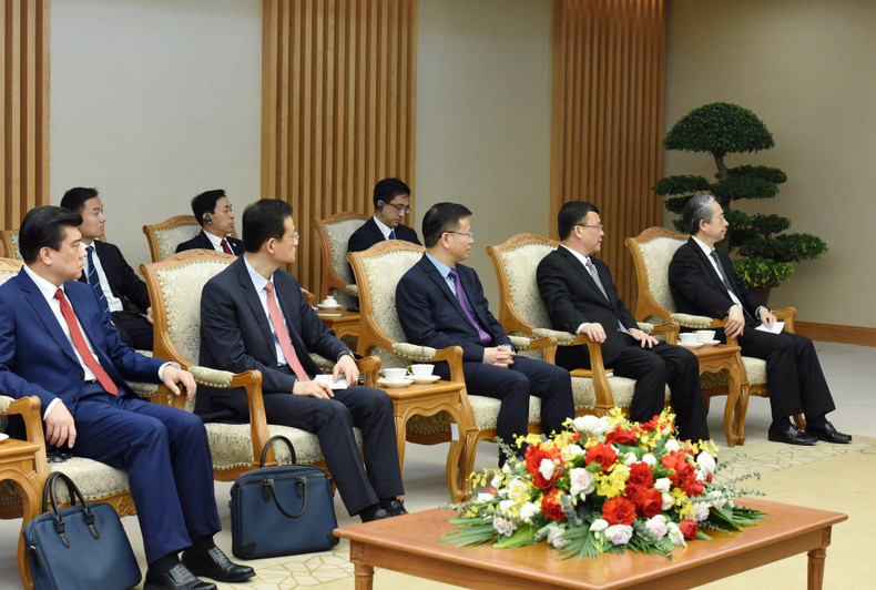 La delegación de la región autónoma Zhuang de Guangxi.