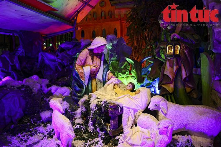 Una representación del nacimiento de Jesús.