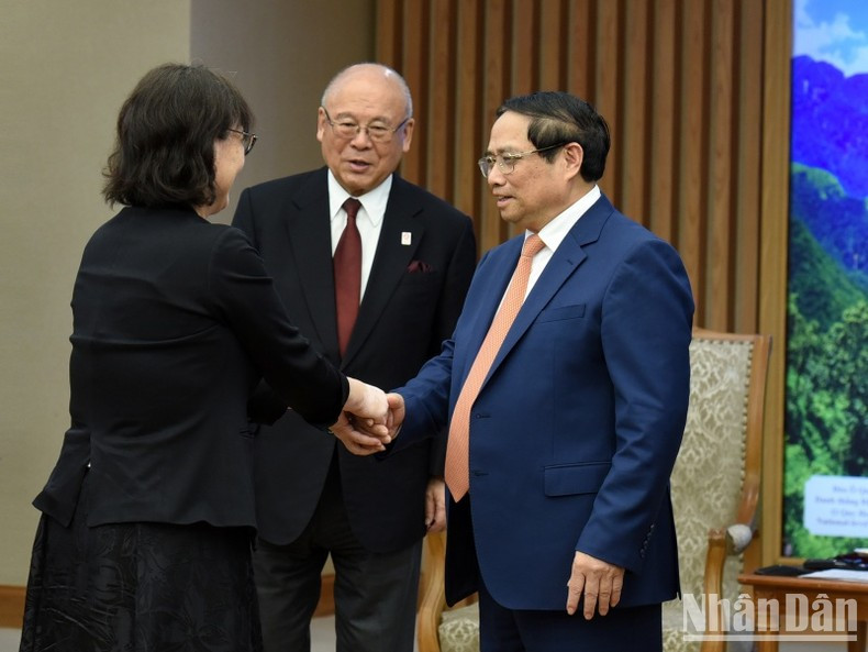 Pham Minh Chinh recibe a la delegación japonesa. Pham Minh Chinh recibe a la delegación japonesa.