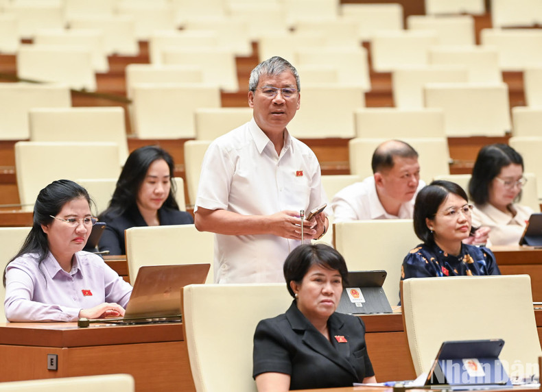 Representante de Hanói Nguyen Anh Tri formula una pregunta. Representante de Hanói Nguyen Anh Tri formula una pregunta.