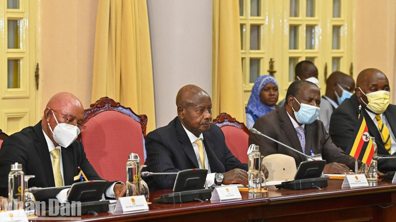 La delegación de Uganda. La delegación de Uganda.