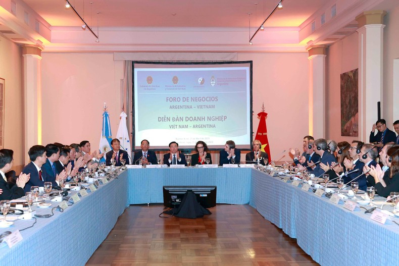 Panorama del Foro Empresarial Vietnam-Argentina.