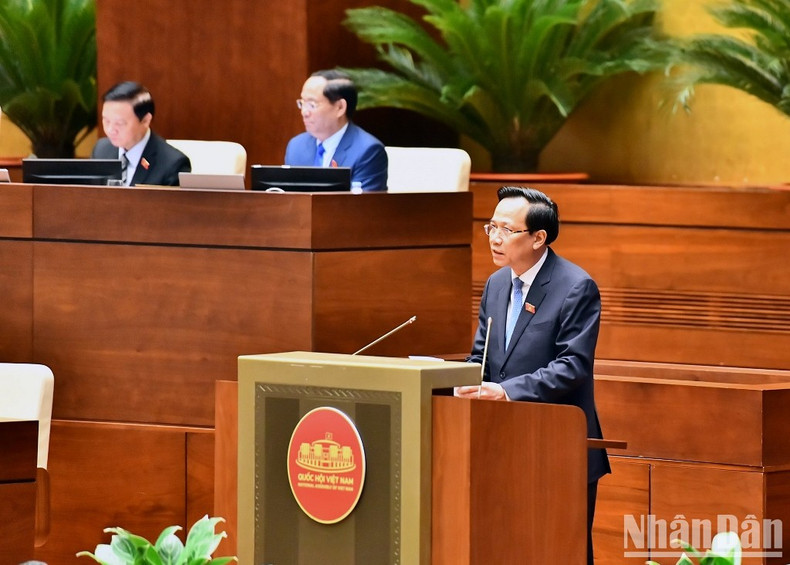 [Foto] Comenzan sesiones de interpelaciones de la Asamblea Nacional de Vietnam ảnh 8