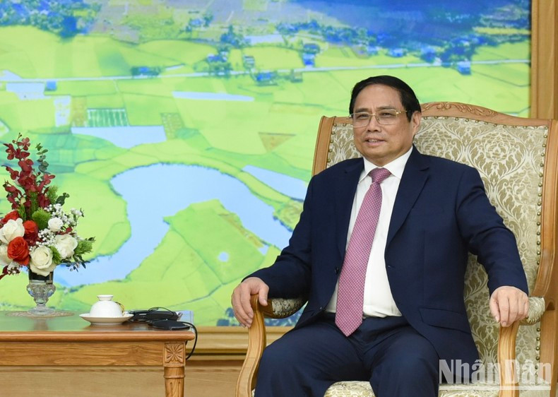 El premier vietnamita interviene en el evento. El premier vietnamita interviene en el evento.