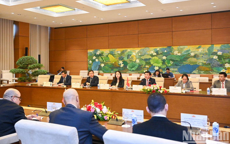 El secretario general y presidente de la Oficina de la ANV, Bui Van Cuong, interviene en la cita.