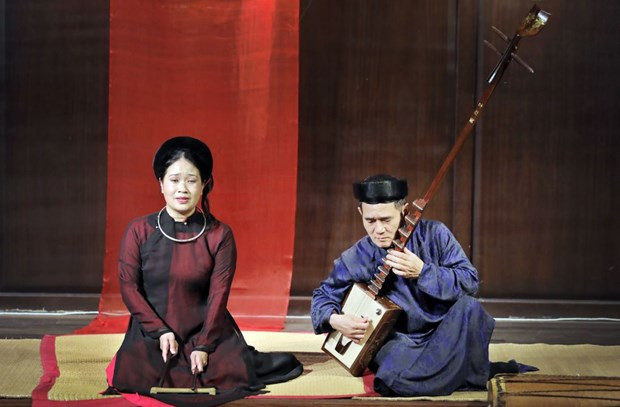 Un performance de ca tru. (Foto: VNA)