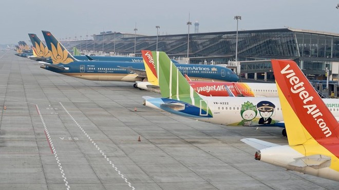 En las rutas nacionales, las aerolíneas vietnamitas planean operar siete mil 536 vuelos durante el feriado del 30 de abril al 1 de mayo. (Foto: VNA)