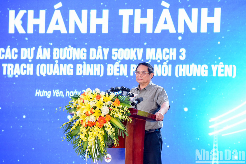 El primer ministro Pham Minh Chinh habla en el evento. El primer ministro Pham Minh Chinh habla en el evento.