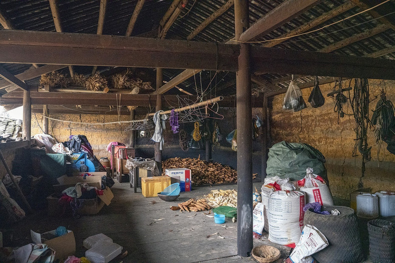 Una casa de “trinh tuong” de tierra en la comuna de Pho Bang, distrito de Dong Van, provincia de Ha Giang. (Foto: VNA)