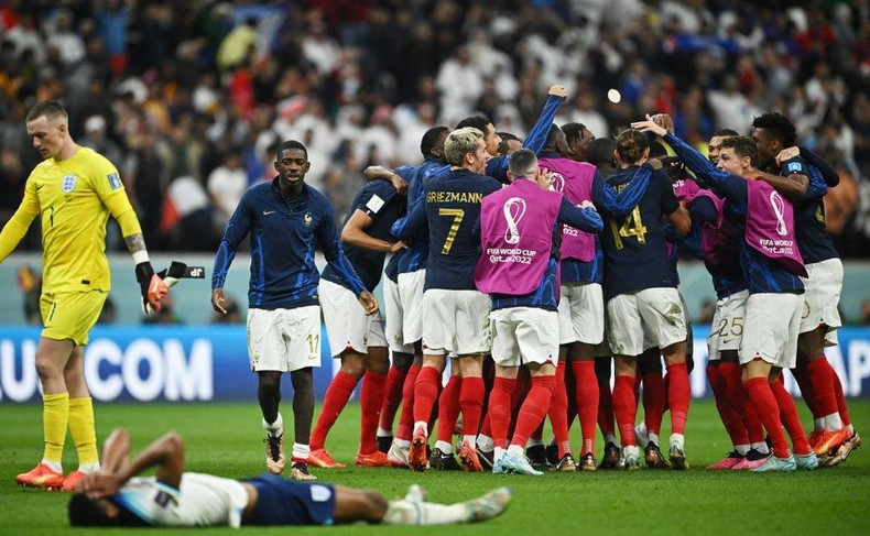 Francia celebra el triunfo frente a Inglaterra en los cuartos de final. (Fotografía: Reuters) Francia celebra el triunfo frente a Inglaterra en los cuartos de final. (Fotografía: Reuters)