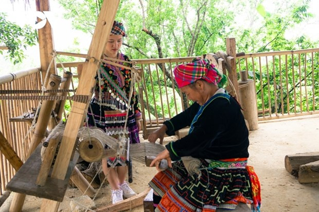 La tejeduría, una artesanía tradicional de Lai Chau. (Fuente: dangcongsan.vn) La tejeduría, una artesanía tradicional de Lai Chau. (Fuente: dangcongsan.vn)