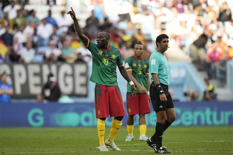 Vicente Aboubakar celebra su gol. (Fotografía: Reuters) Vicente Aboubakar celebra su gol. (Fotografía: Reuters)