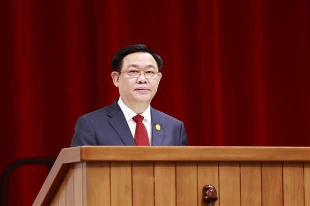 El presidente de la Asamblea Nacional de Vietnam, Vuong Dinh Hue, en la sesión extraordinaria de la ANPP. (Foto: VNA) El presidente de la Asamblea Nacional de Vietnam, Vuong Dinh Hue, en la sesión extraordinaria de la ANPP. (Foto: VNA)