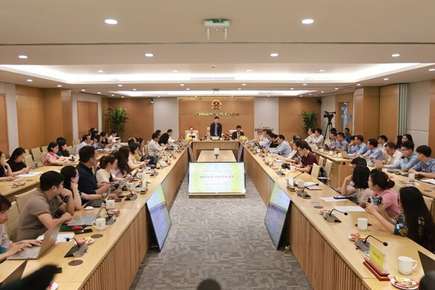 En la rueda e prensa. (Foto: VNA) En la rueda e prensa. (Foto: VNA)
