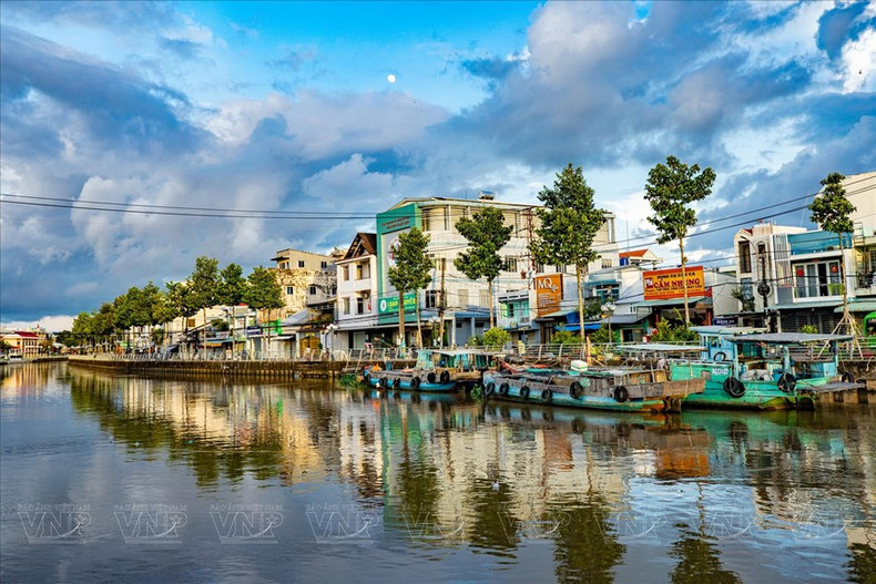 Un rincón tranquilo de la ciudad de Rach Gia. (Foto: VNA) Un rincón tranquilo de la ciudad de Rach Gia. (Foto: VNA)