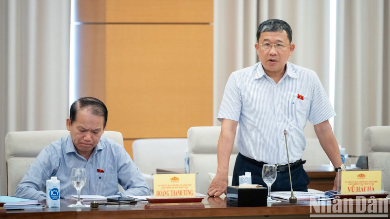 El jefe de la Comisión de Asuntos Exteriores de la AN, Vu Hai Ha, hace uso de la palabra en la cita. El jefe de la Comisión de Asuntos Exteriores de la AN, Vu Hai Ha, hace uso de la palabra en la cita.