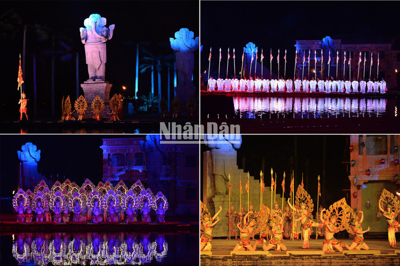 Una escena que presenta la cultura Champa. Una escena que presenta la cultura Champa.