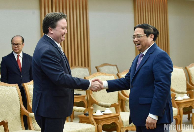 Premier vietnamita recibe a representante comercial de Estados Unidos ảnh 1