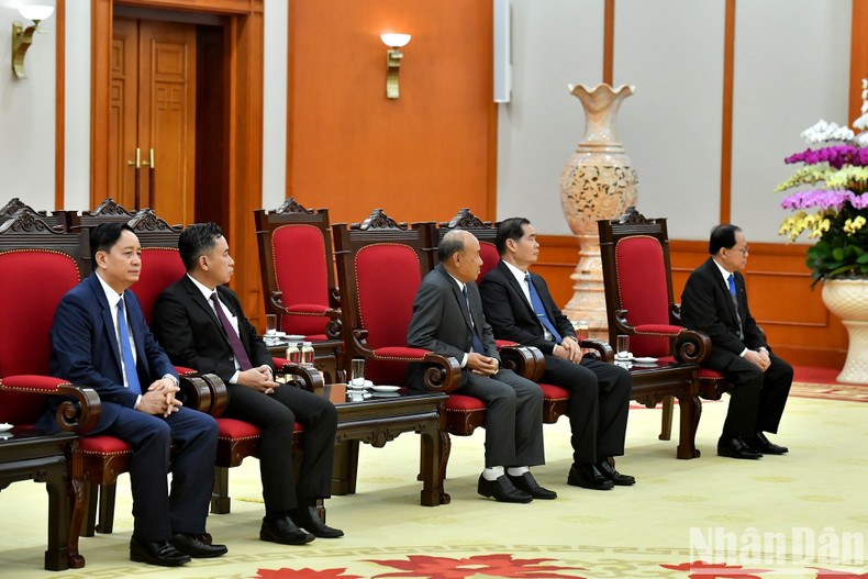 Delegados de Laos en la cita.