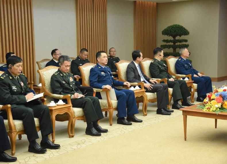 Miembros de la delegación china.