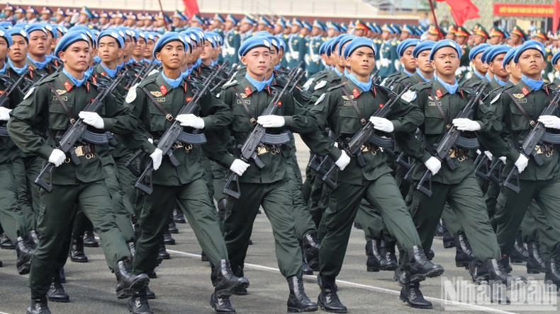 Bloque de la fuerza de mantenimiento de la paz del Ejército Popular de Vietnam. Bloque de la fuerza de mantenimiento de la paz del Ejército Popular de Vietnam.
