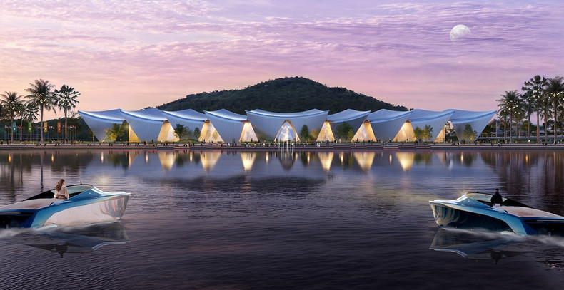 Perspectiva del Centro de Convenciones y Exposiciones. (Foto: VNA)