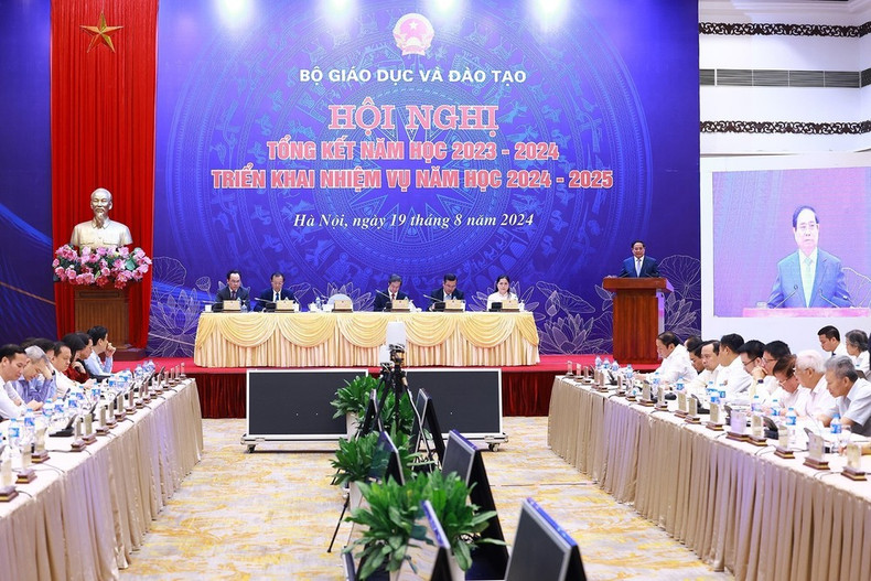 El primer ministro de Vietnam, Pham Minh Chinh, habla en el evento. (Foto: VNA)